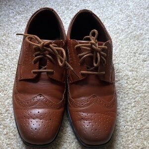 Deer Stags Brown Kids Dress Shoes